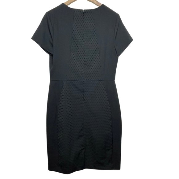 BANANA REPUBLIC | NWT Sophisticated Black Dress with Polka Dots | Size 10P - Picture 4 of 11